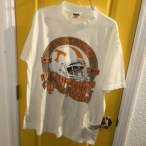 Tennessee Vols Vintage Single Stitch White Tshirt Power‎ Pro Oneita Mens Large